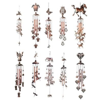 Handcrafted Metal Elegant Animal Shape Wind Chime Weather Resistant Creates Soothing Tone For Outdoor Relaxation