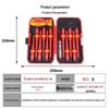 13-in-1 Insulated Electrician Screwdriver Set - Magnetic, High Voltage Resistant, Phillips & Flathead