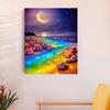 RUOPOTY Diy Paint By Number For Adults Beginner Colorful Beach Landscape Acrylic Paint On Number For Home Wall Decor 40x50cm