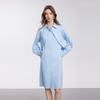 Elle Design Faux Two-Piece Long Sleeve Dress Women dress Blue EL50908