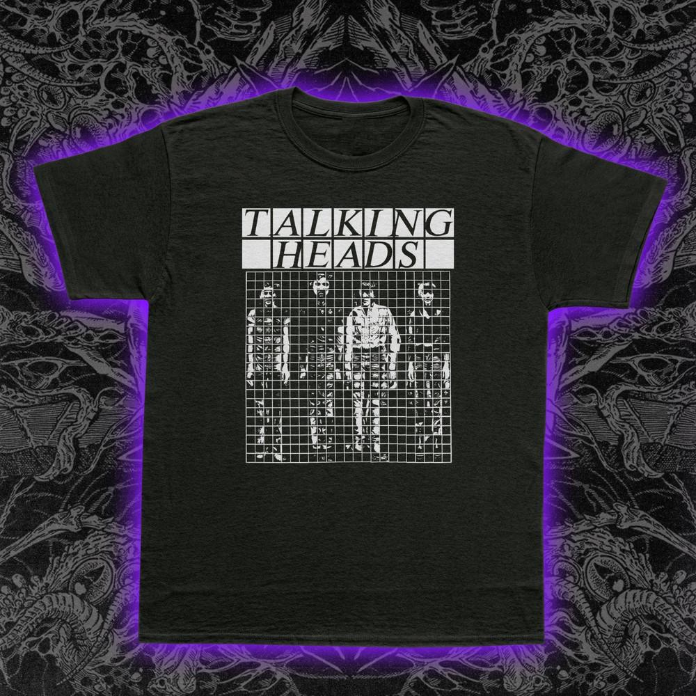 Talking Heads Buildings and Food T-Shirt Art Pop New Wave Rock Music Tee S-5XL