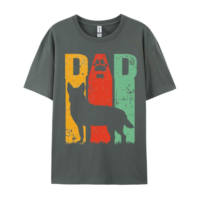 Paw Australian Cattle Dog Tshirt Cotton Soft Graphic Print Tees Classic Simple Style Men Tops T Shirt