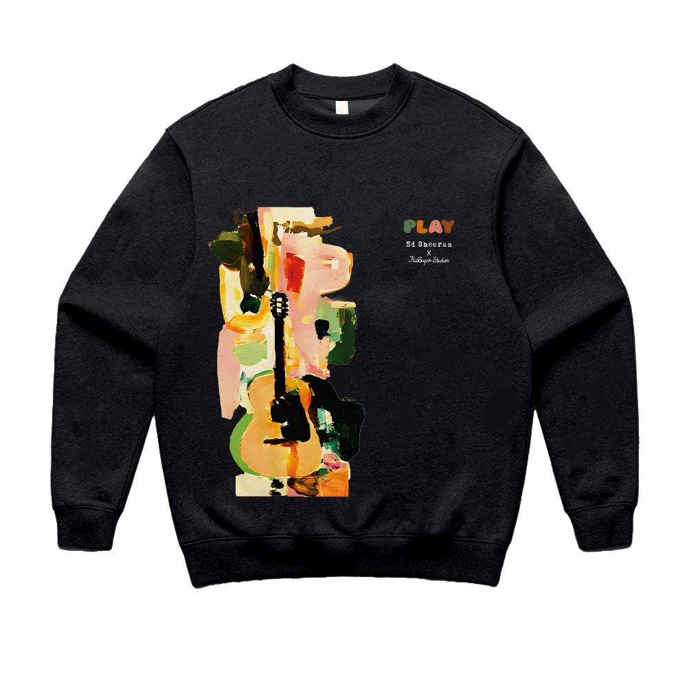 Ed Sheeran Play X KidSuper Bluza Akwarelowa Retro Harajuku Estetyczna Odzież Moda Damska Męska Jesień Długi Rękaw Streetwear