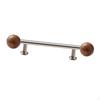 Cabinet Handle Decorative Drawer with Vintage French Design Wooden Bead Details Single Hole