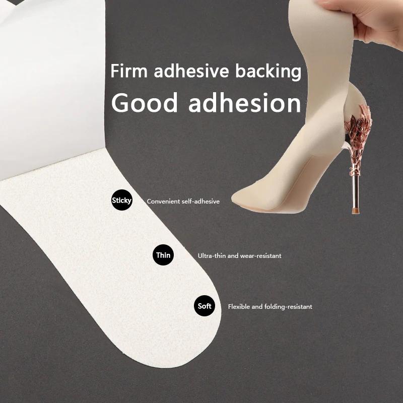 1Pair Women Sandal Insoles Antislip Soft Bottom Breathable Deodorzation High Heel Insoles High-heeled Shoes Sole Stickers Pad