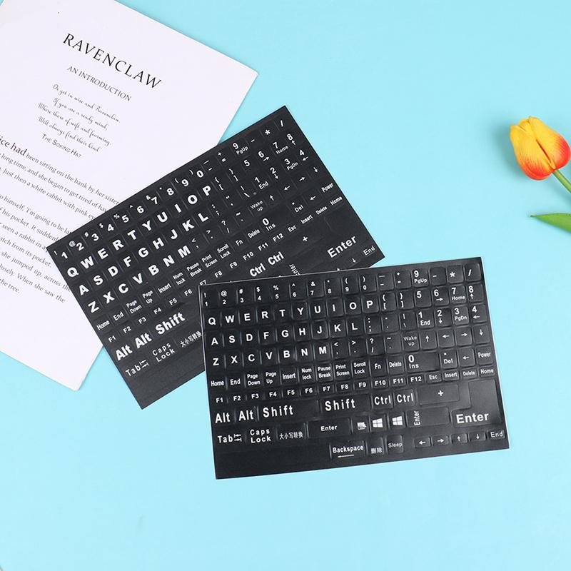 English Full Keyboard Frosted Transparent Keyboard Stickers Computer Notebook