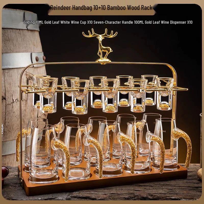 Jiakangming Luxury Crystal Glass Baijiu Cup Set