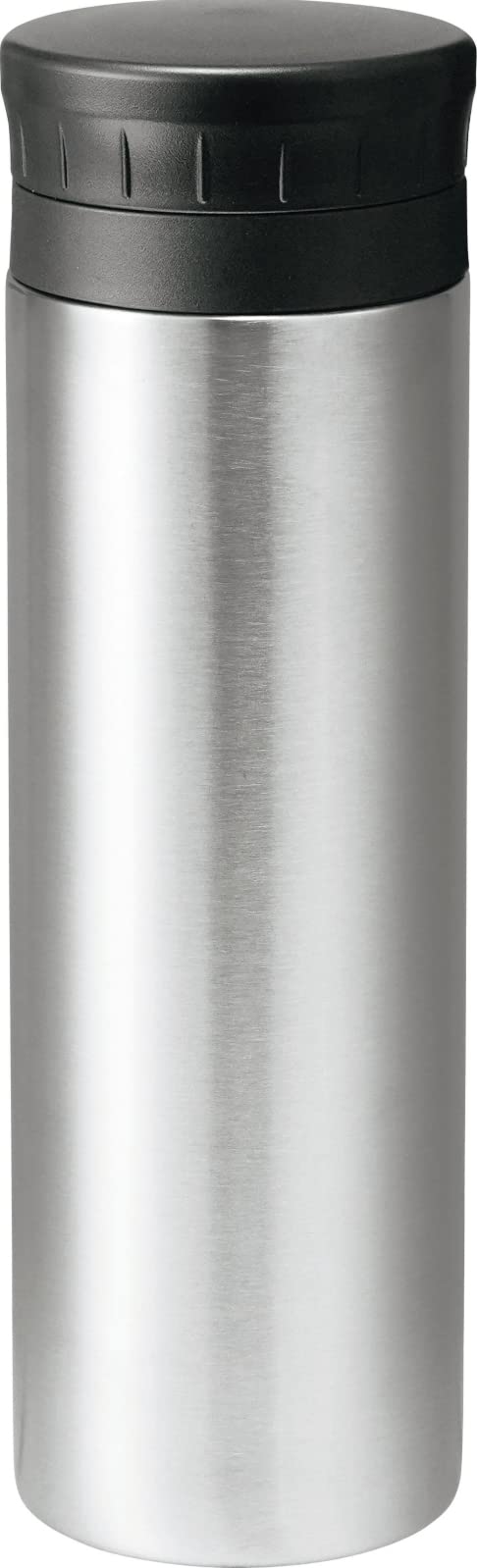 

Kakusei UC-03 Silver Mug Water Bottle, 300ml, Double-Layer Vacuum Wall, Insulates Hot & Cold Water, Easy-Open Ribbed Cap, Includes Ice Stopper,