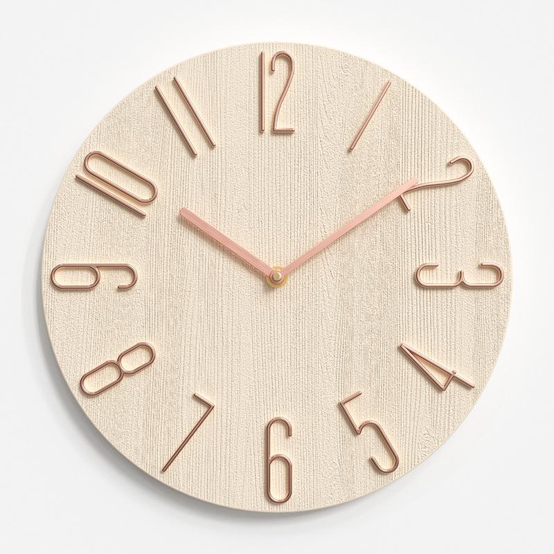 Clocks Living Room Wall Clock Simple Wall Hanging Home Creative Clock Fashion Decorative Clock 12 Inches 30CM