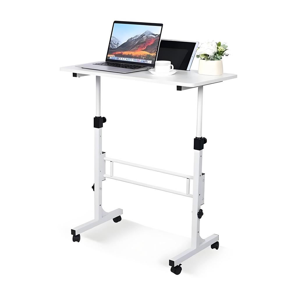 Portable Laptop Desk Adjustable Height Small Computer Desk 16x31.5 Inch for Home Office