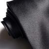 [Paris 16k] Black Necktie, Large Size, Plain, Men's Formal Wear, Funeral, Wake, Memorial Service, Formal Occasion, Washable, Long Size