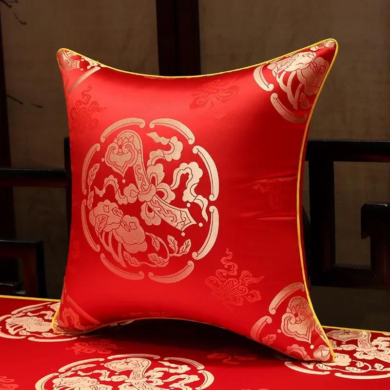 35x50cm/45x45cm Jacquard Plant Bamboo Cushion Cover Chinese Light Luxury Tassels Pillow Covers Decorative Green Black Home Decor