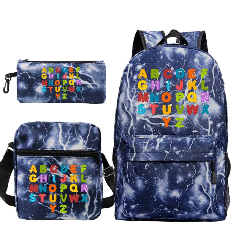 Game Alphabet Lore Alphabet Legend School Bag Backpack Shoulder Bag Pencil Case