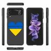 Ukraine Flag Cell Case For Samsung Galaxy Z Flip 3 5G 4 Fashion Z Flip3 Luxury Black Hard Back Phone Coque Cover