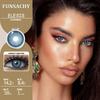 FUNSACHY 1 Pair Colored Contact Lenses Natural Big Black Eyes Blue Green Soft Contact Lenses for Women Brown Gray Contact Lenses