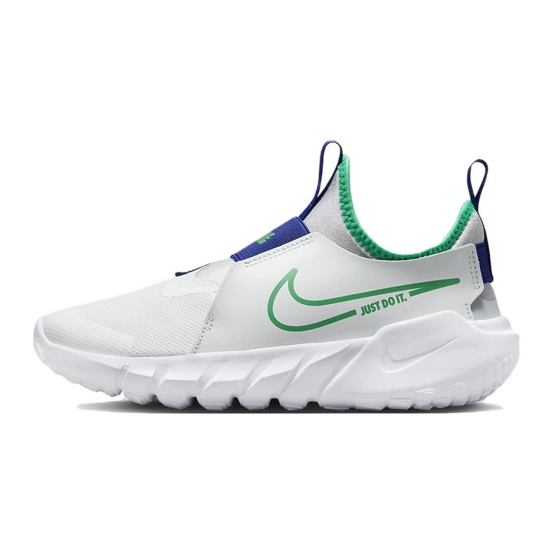 (GS) Nike Flex Runner 2  White Stadium Green  Kids  DJ6038-102 EU 38.5