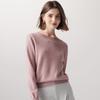 Palo Women's 100% Cashmere Jacquard Round Neck Sweater