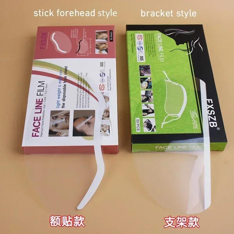 50 Stück Haarspray-Maske Gesichtsspray-Schild Professionelle Gesichtsschutzmaske Friseur Augenmaske Visiere Schönheitssalon-Zubehör