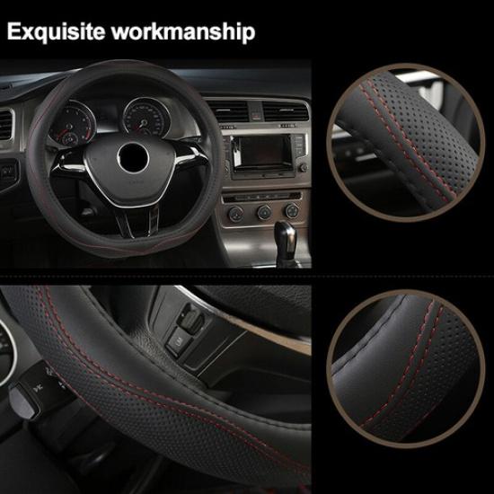 D Type Steering Wheel Cover For Nissan Rogue Sport Note 17-21 Altima Versa 20-22
