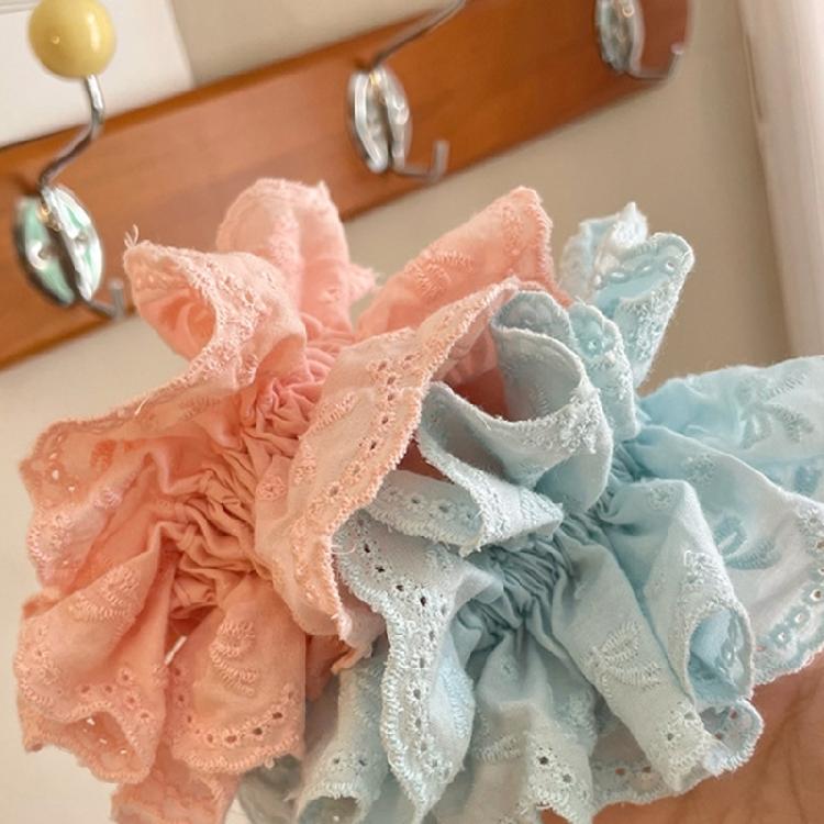 Fashionable Hair Scrunchies Double layer Elastic Hairbands Hair Accessories