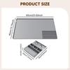 Coffee Bar Mat Pad Mug Holder Accessory with Raised Edges Non Slip Removable Tamper Tool Box