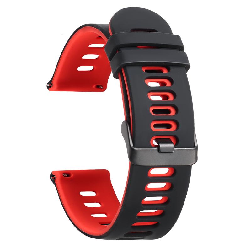 Bracelets de Montre Universels 22mm 20mm à Libération Rapide Bracelet en Silicone Souple en Caoutchouc Bracelet pour Montre Connectée Huawei Samsung Xiaomi Amazfit