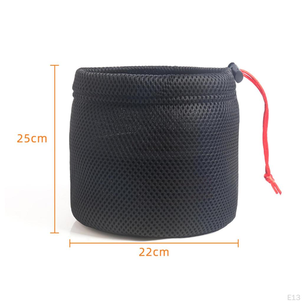 Geantă de camping Organizator pentru tacâmuri, anti-coliziune, cu șnur negru, pentru grătar pe plajă