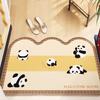 Cartoon Silk Circle Floor Mat, Porch Scraping Mud And Soil Entry Door Floor Mat, Household Can Be Cut, Dirt-Resistant And Easy To Take Care Of,