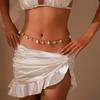 Bohemian Beach Faux Pearl & Seashell Starfish Waist Chain for Women