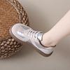 Fashion Women's Sneakers 2024 New Genuine Leather Ladies Moral Training Shoes Casual Spring Flat Shoes Women