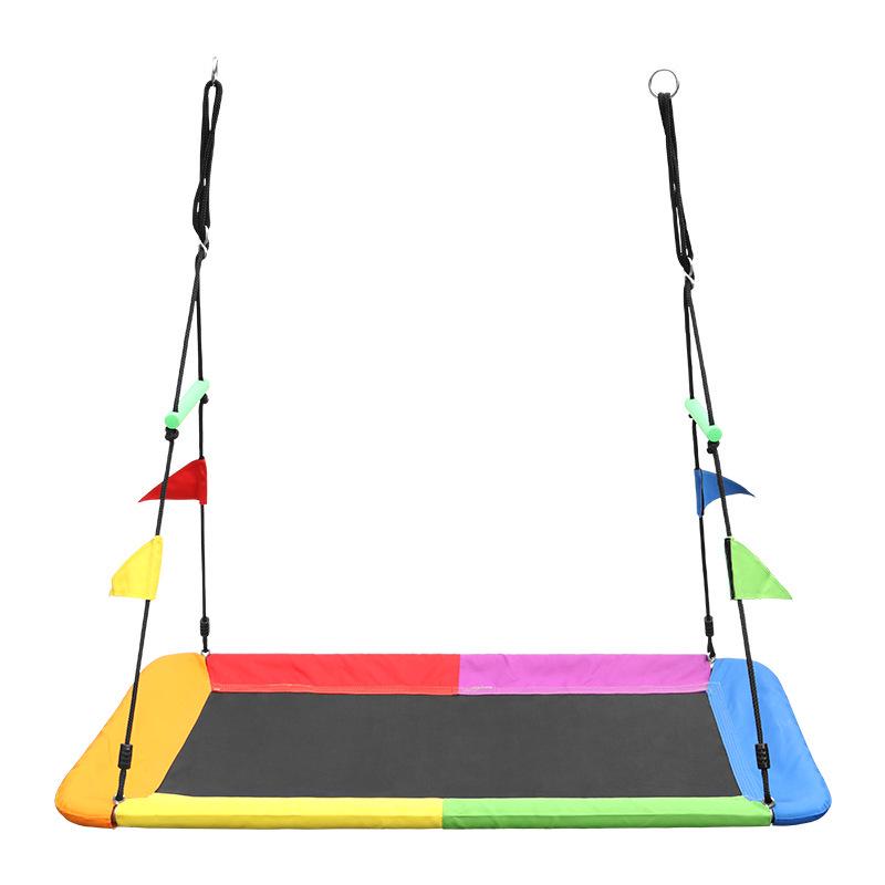 Butterfly-Shaped Indoor/Outdoor Hammock Swing with Armrests and Colorful Flags, Six Colors, 900D Oxford Cloth. Rectangular Oxford Cloth Swing