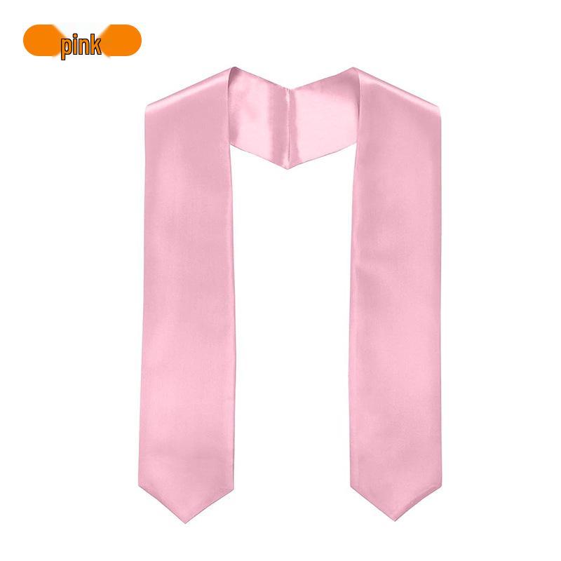 Solid Color Graduation and Honor Bachelor Stole Sash for Evening Dress