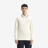 Fred Perry [M3636] Long Sleeve Twin Tip Fred Perry Shirt - Ecru/Tennis Ball Yellow/Anchor Grey Afpm2533636-46A