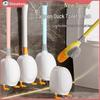 Duck-Themed Wall-Mounted Silicone Toilet Brush - No-Punch, Multi-Functional Toilet Cleaner