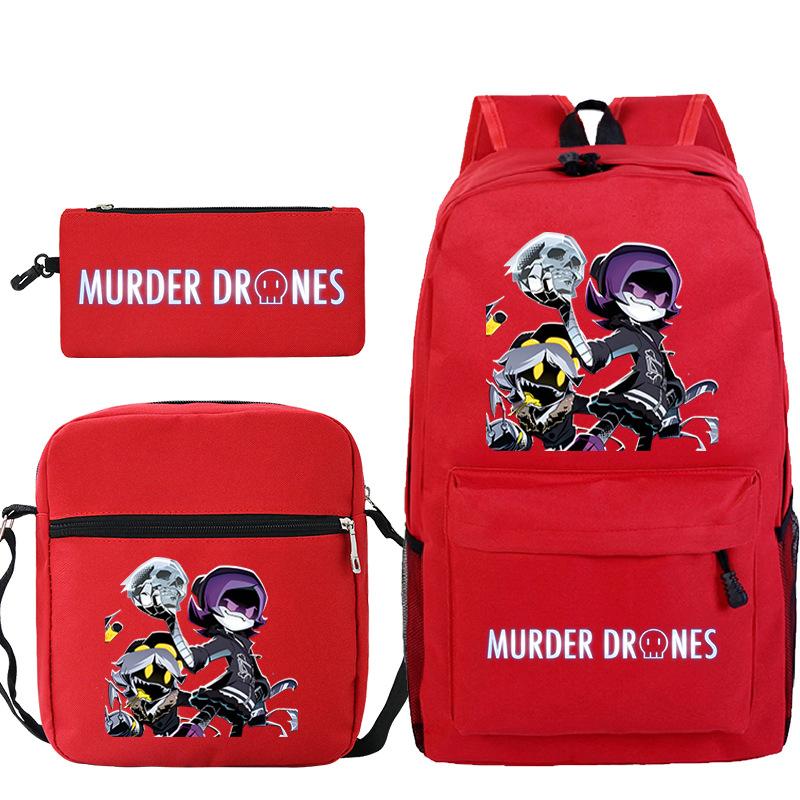 Neuer Murder Peripherie-Trend Schulterrucksack-Set Lässige Stiftetasche Grund- und Sekundarschultasche