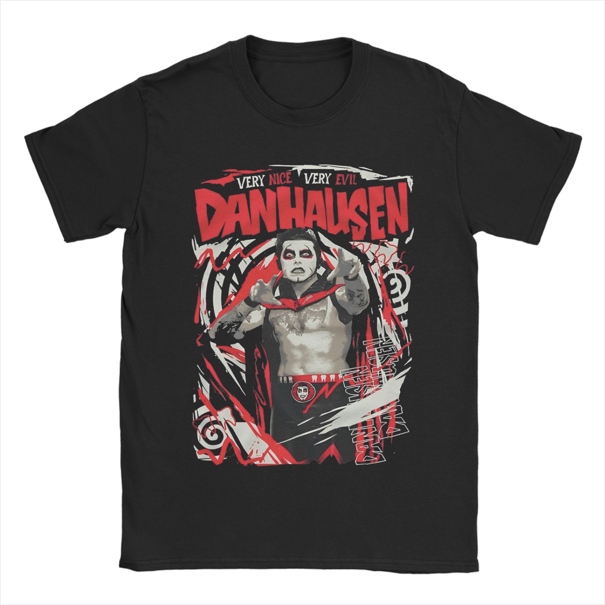 Unisexs Danhausen Very Nice Very Evil T Shirts Cotton Clothes Novelty Short Sleeve Round Neck Tees Gift TShirt S