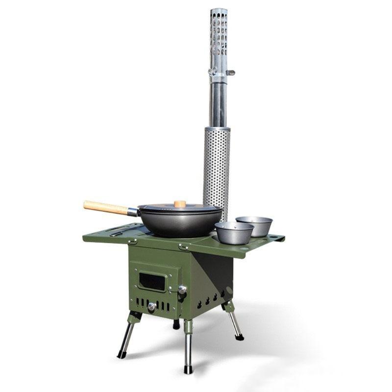 Stainless Steel Chimney Straight Pipe Replacement Outdoor Stove Exhaust Pipe for Camping Tents Easy Installation