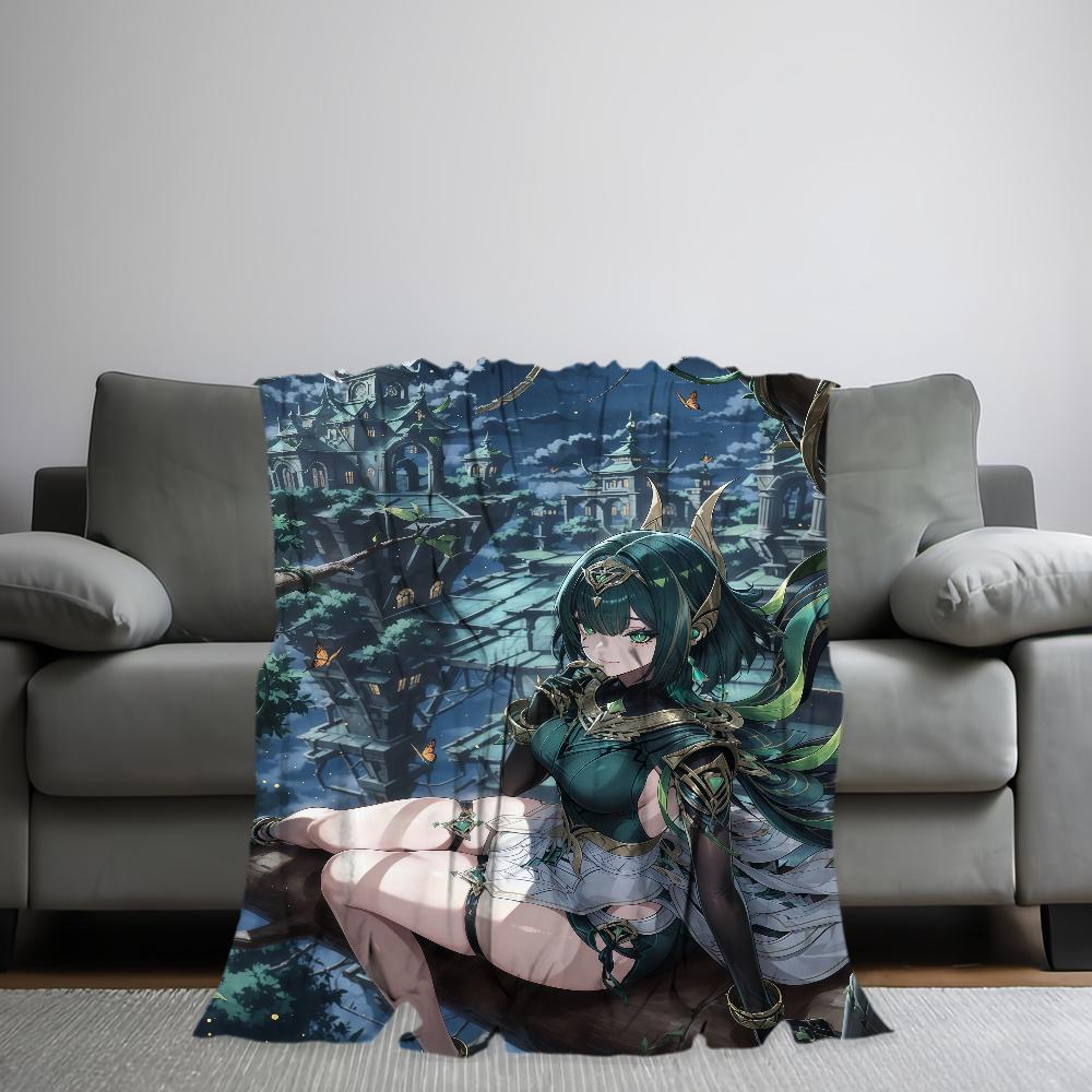 Game New Characters Genshin Impact Nefer Blanket Flannel Warm Comfort Soft Plush Blanket For Picnic Bed Homes And Bedrooms