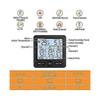 Wireless Weather Station with 3 Outdoor Sensors - Digital Indoor/outdoor Thermometer And Hygrometer - Backlight And Audible Alerts