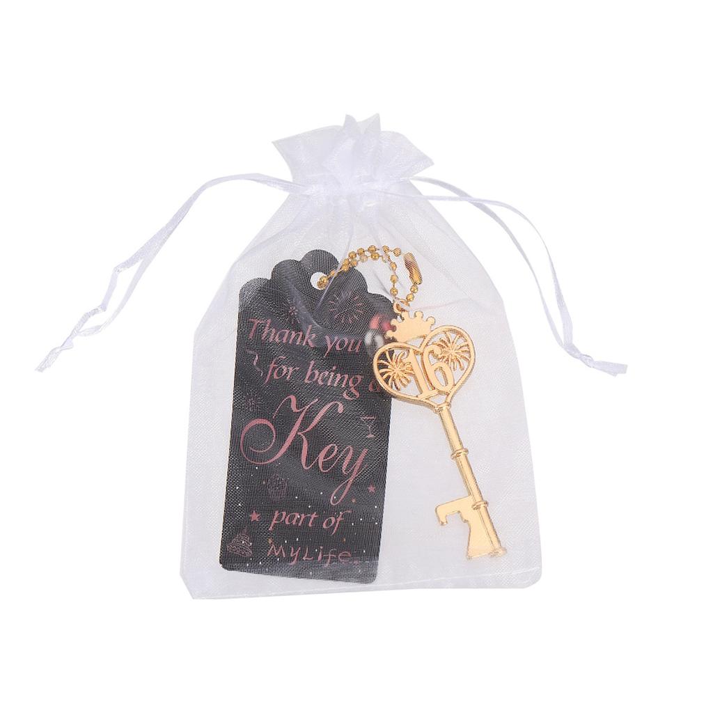 1pcs creative digital keychains, bottle openers, wedding, holiday, party, birthday gifts, beer bottle openers