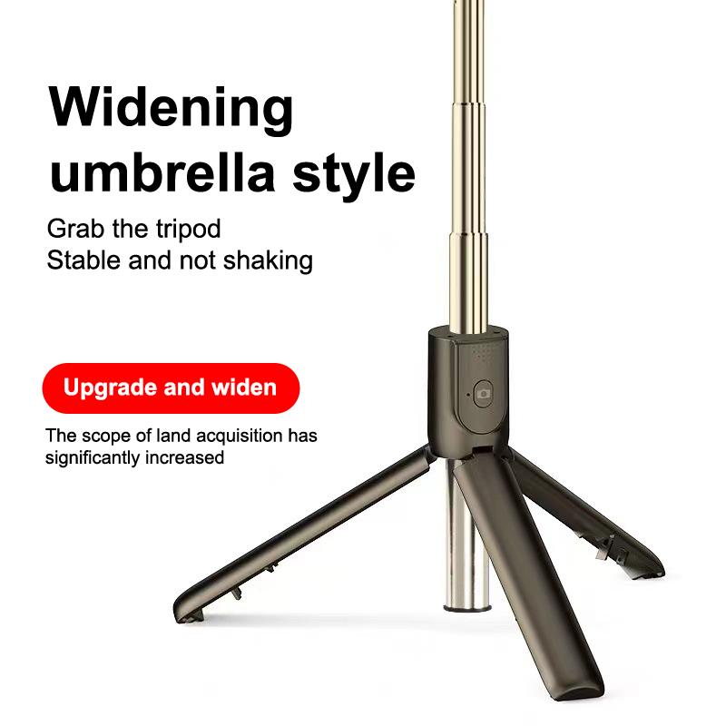 Cell Phone Selfie Stick Tripod Bluetooth Remote Wireless Selfi Stick Phone Holder Stand With Beauty Fill Light For Phone