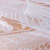 Retro Rustic Lace Tablecloth White Flower Embroidered Home Dust-proof Cover Table Cloth Party Valentine's Day