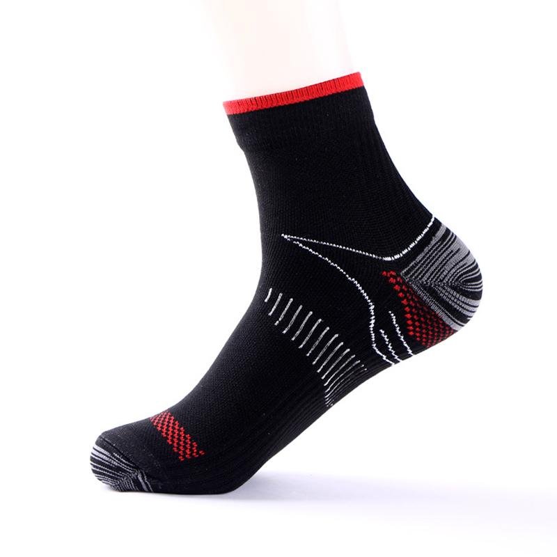 1Pairs Men Women Socks Couples Elastic Pressure Compression Socks Outdoor Sports Trail Running Cycling Ankle Socks Boat