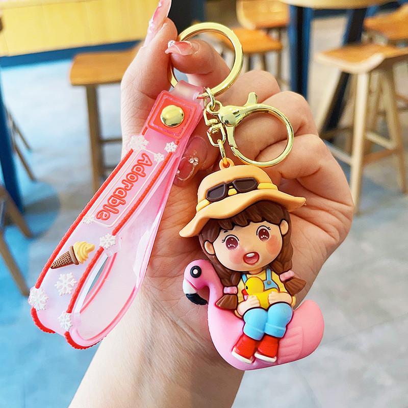 Adorable Cartoon Animal Keychain Accessory For Boys And Girls Perfect For Bags And Cars