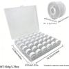 Multi-Specification Household Bobbin Set: Colored Transparent and Metal Bobbins with Thread