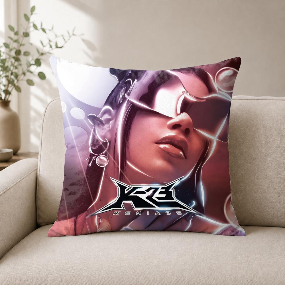 Cushion Cover Wrinkleresistant Short Plush Pillow Case Breathable Machinewashable Singer Kkenia Os Pink Aura