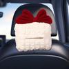 Bow Flower Car Tissue Box Puff Grid Paper Organizer Storage Bag  for Car Back Seat