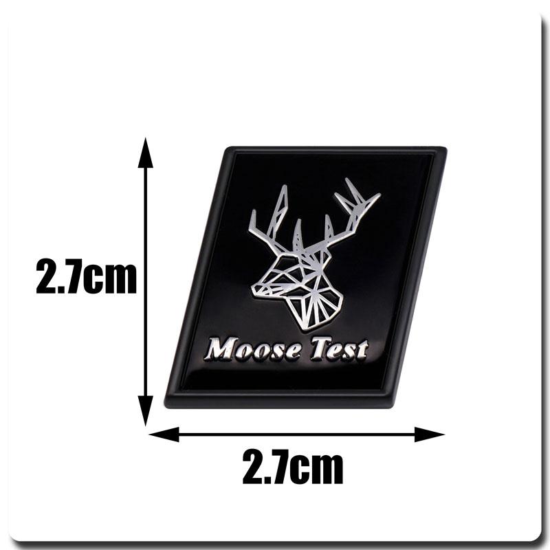 

Black Edge Metal Badge R Design AWD Moose Test Logo Decals Car Sticker For Volvo Ocean V40 V60 V90 XC60 XC90 XC40 S60 S90 S80
