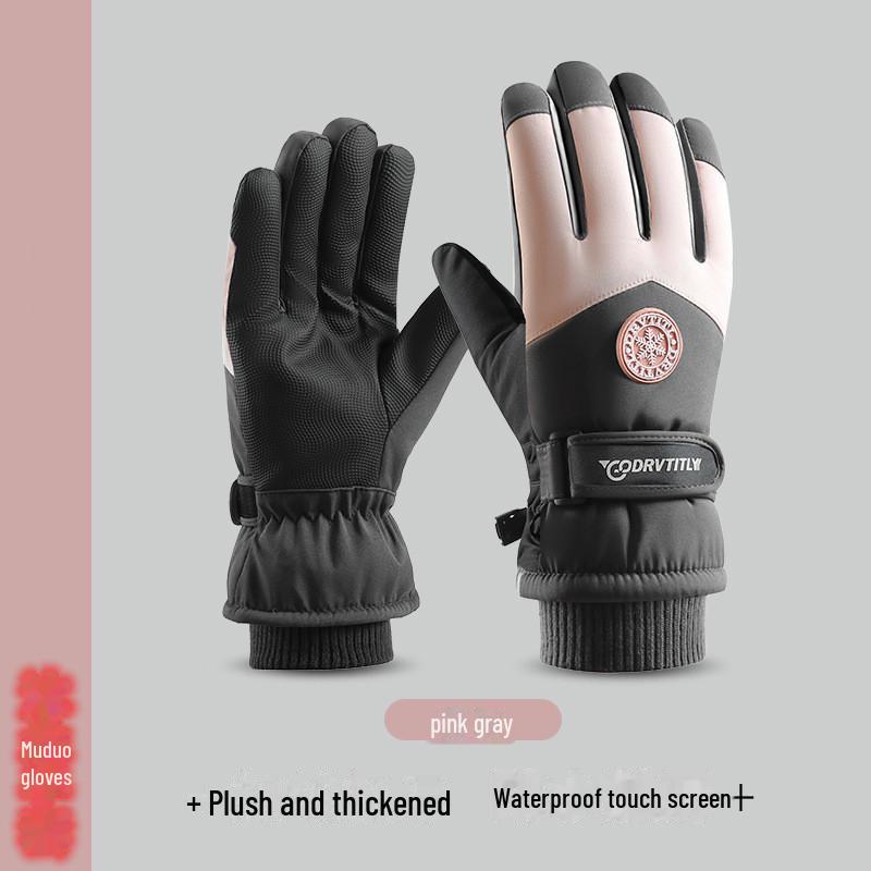 

Унисекс ветрозащитные водонепроницаемые зимние лыжные и велосипедные перчатки для сенсорных экранов One Size