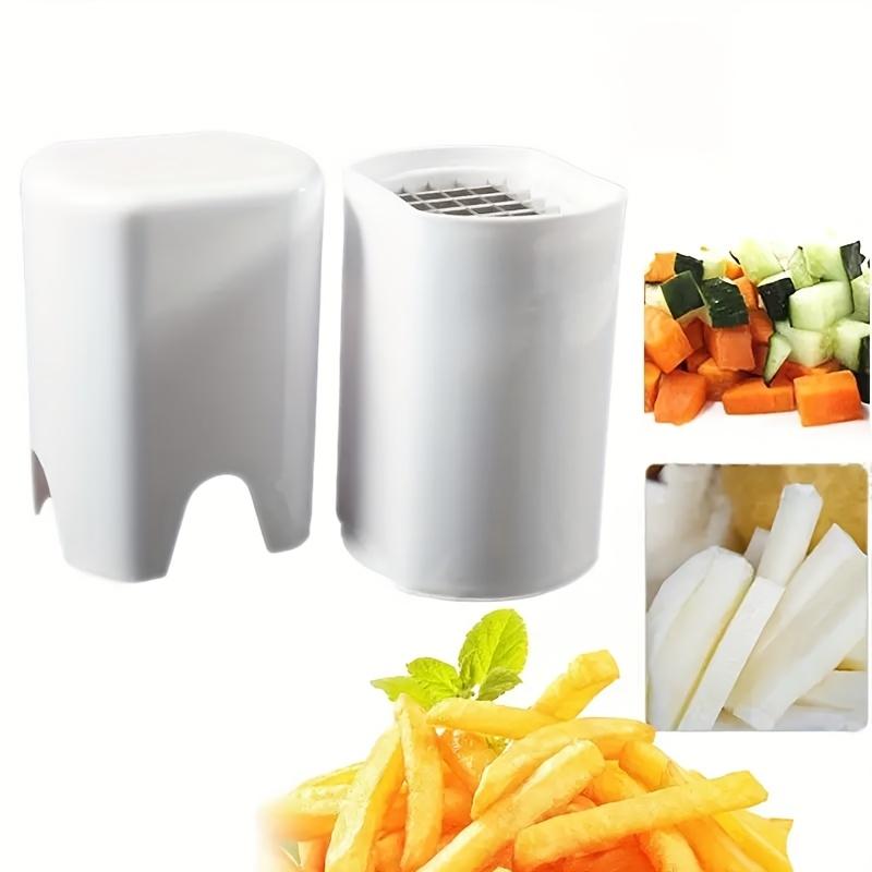 1pc White Electric French Fry Cutter , Multi Functional Potato Slicer with Grater Plate, Kitchen Gadget